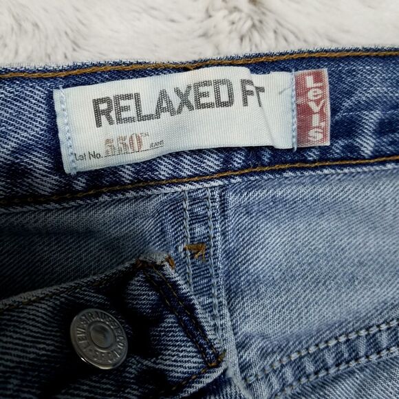 Levis Jeans Mens 34×34 Blue 550 Relaxed Fit Medium Wash Denim - Picture 10 of 13